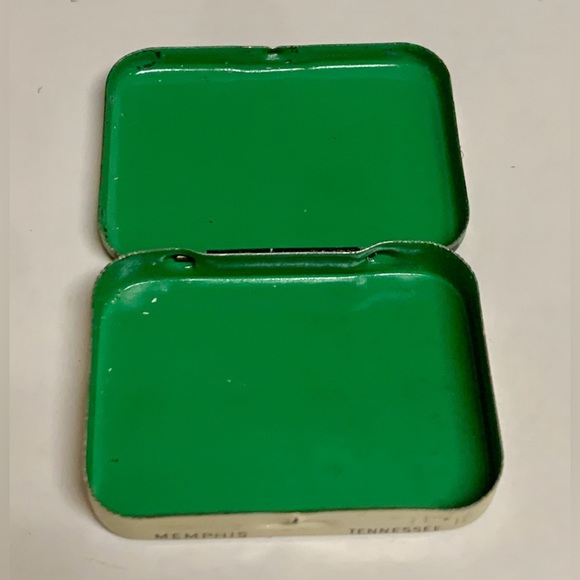 Mid Century Vintage TEE TONE Pure Aspirin Hinge Lidded Medicine Tin - Picture 3 of 16